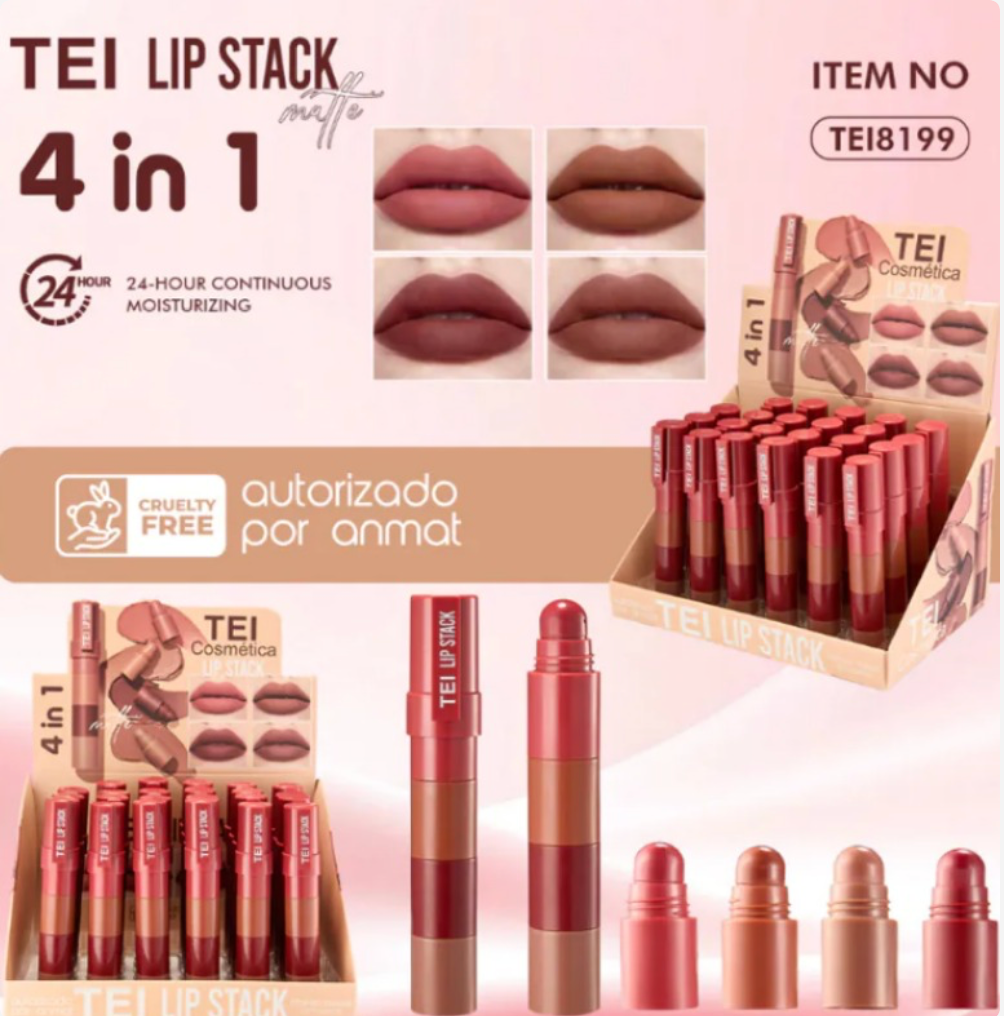 Labial Matte 4 en 1